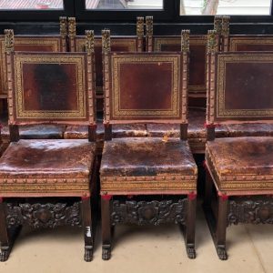 10x Krzesła XVIIw. 51cm x 51cm/114cm cm x 43cm