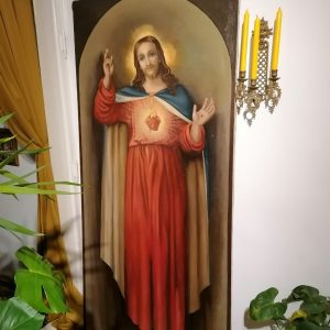 Odrestaurowany Ołtarzowy obraz Chrystusa