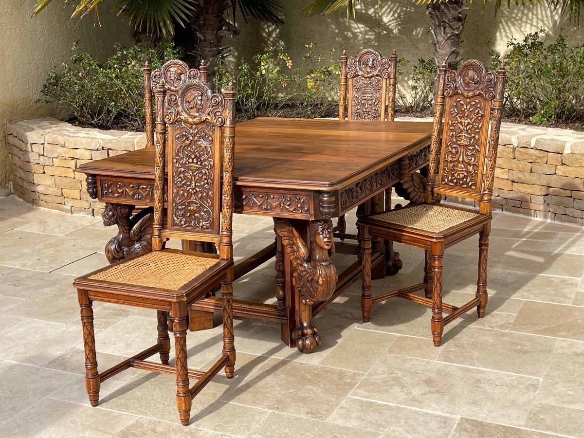 Jadalnia neogotyk komplet