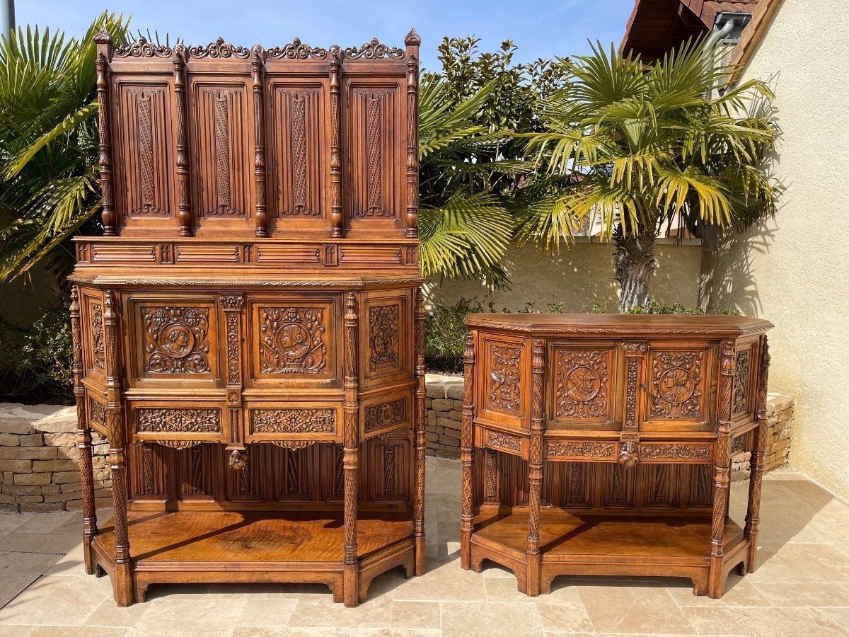 Jadalnia neogotyk komplet