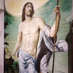 Obraz 2m50cm x 1m20cm olej na płótnie