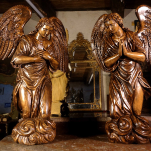 K.103 Para aniołów w adoracji, Rzeźby, XVIII w.