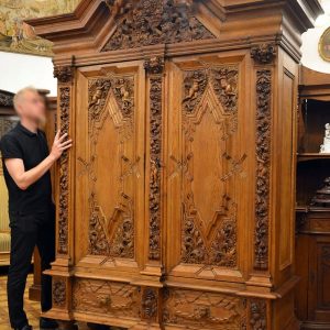 S201 Neobarokowa szafa w stylu gdańskim, XIX w.