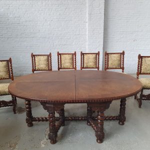 S633 Stół + krzesła, XX w.