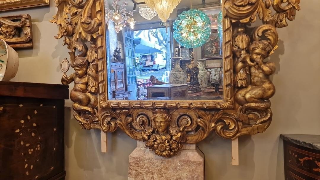 S644 Lustro z puttami, XVIII w.