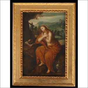 S825 Święta Maria Magdalena, Olej na miedzi, XVII w.