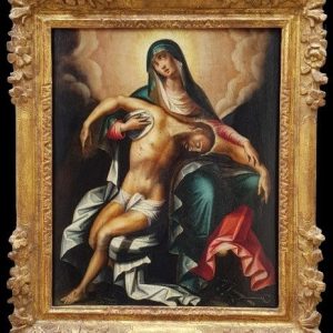 S727 Dziewica Miłosierdzia, Olej na drewnie, XVII w.