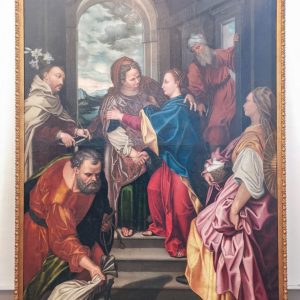 S1095 Nawiedzenie Maryi, Duży olej na płótnie, XVI w.