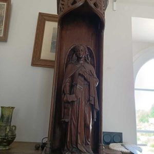 Ks173 Kapliczka drewniana w stylu gotyckim, XIXw.