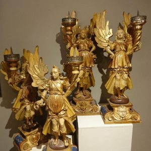 Ks204 Zestaw świeczników z aniołami, 4szt.