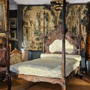 S734 Barokowe łoże z kolumnami, XIX w.