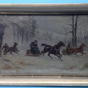 Ks231 Obraz, Oryginał, Jan Wolski, Polowanie zimowe, ok.1900r.