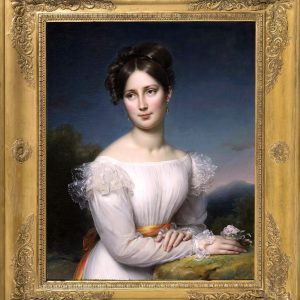 Ks239 Obraz, Oryginał, Paulin-Guérin, Portret Panny Mante, XIXw.