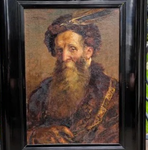 Ks245 Obraz, Oryginał, Portret Mężczyzny