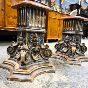 2 x postument drewno