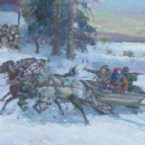 Ks270, Obraz, Oryginał, Juliusz Słabiak, Scena zimowa