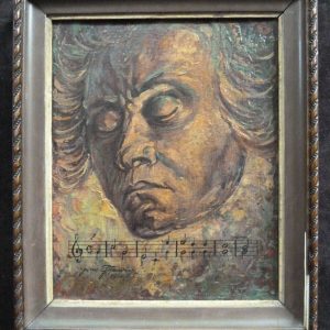 Ks272, Obraz, Oryginał, Ewald Gawlik (1919-1993), Portret Ludwika van Beethovena,1950r.