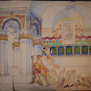 Ks273 Maryja z puttami, Józef Teofil Smoliński, Akwarela na papierze, XX w.