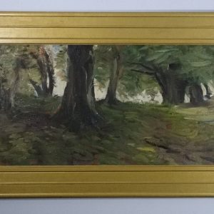 Ks308 Obraz, Oryginał, Stanisław Korzeniewski (1869-1942), Letni Las