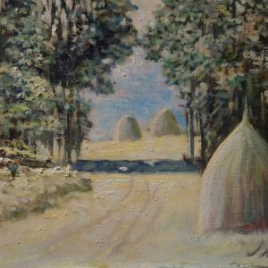 Ks317 Żniwa, Jerzy Kluźniak, Olej na płótnie, XX w.