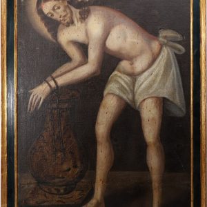 Ks344 Obraz,Oryginał Biczowanie Chrystusa, XVIIw.