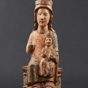 Ks347 Rzeźba, Dziewica z dzieciątkiem w majestacie, XIIIw.