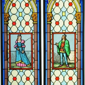 S1338 Para gotyckich witraży, XIX w.