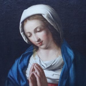 S403 Madonna w modlitwie, Olej na płótnie, XVIII w.