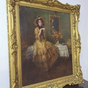 S1402 Pora na herbatę, Olej na płótnie, XIX w.