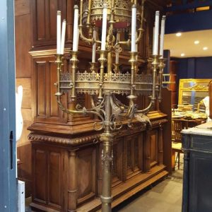 S1426 Duży kandelabr kościelny, XIX w.