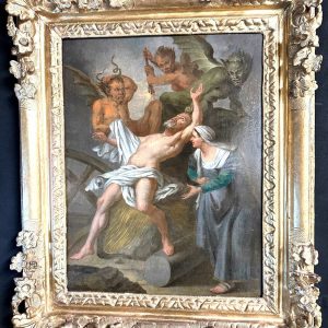 S1577 Pokusa, Olej na drewnie, XVII w.