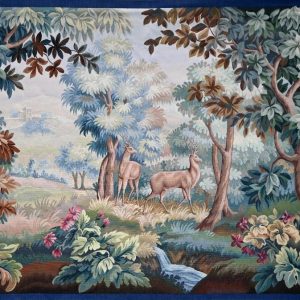 S1612 Para jeleni w zaroślach, Gobelin, XIX w.