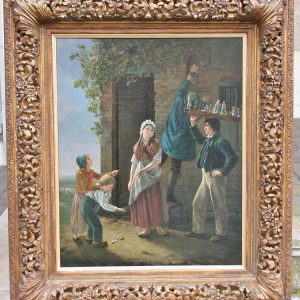 Ks470 Obraz, Oryginał, Figurki, XIXw.