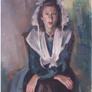 Ks102 Obraz, Oryginał, Adolf Abram Milich (1886 - 1964), Młoda Kobieta z Arles, 1941r.