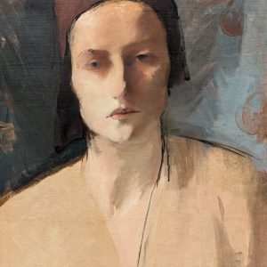 Ks515 Obraz, Oryginał, Adolf Abram Milich (1886 - 1964), Kobieta w czepcu