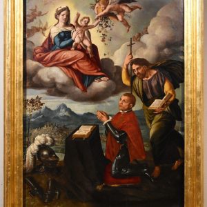 S3 Madonna z Dzieciątkiem, Olej na drewnie, XVI w.