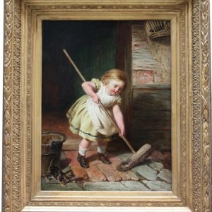 Ks422 Obraz, Oryginał, Mała Pomocnica, XIXw.