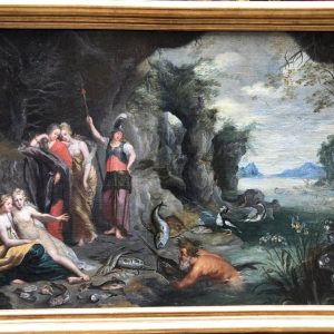 Ks568 Obraz, Oryginał, Walka Posejdona i Ateny o Attykę, XVIIw.