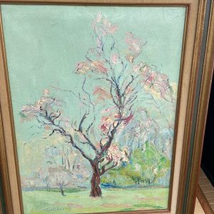 Ks609 Obraz, Oryginał, Włodzimierz Terlikowski (1873 – 1951), Kwitnące Drzewa