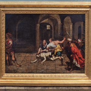 S422 Biczowanie Chrystusa, Olej na miedzi, XVI w.