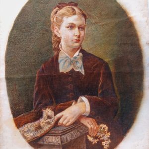 Ks532 Portret Wandy, Jak Ksawery Kaniewski, Olej na tkaninie, XIX w.