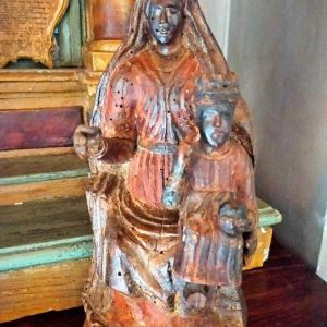 Rzeźba epoka bizancjum około 50 cm drewno