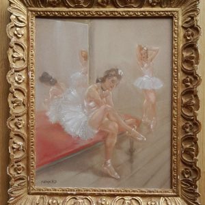 Ks722 Obraz, Oryginał, Zygmunt Józef Menkes (1896-1986), Balleriny