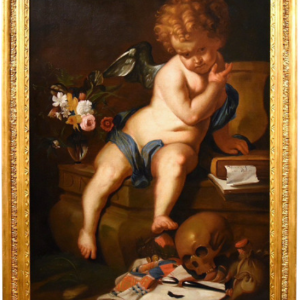 Ks757 Alegoria przemijania, Olej na płótnie, XVII w.