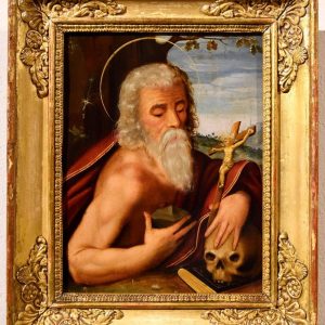 S2072 Święty Hieronim, Olej na miedzi, XVI w.