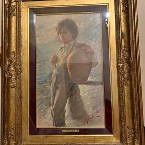 S1899 Peppino z wodą, Olej na płótnie