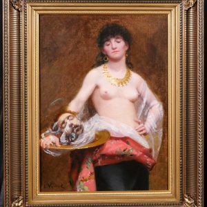 Ks213 Salome z głową Jana Chrzciciela, Olej na płótnie, XIX w.