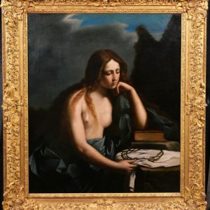 Ks675 Duży Obraz, Oryginał, Maria Magdalena , XIXw.