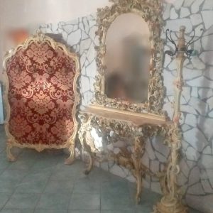 S2066 Konsola z lustrem + wieszaki