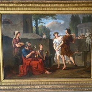 Ks166 Obraz, Oryginał, Scena Taneczna, XVIIIw.